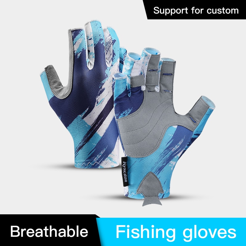 Fishing Equipment In China - Gants de pêche demi-doigt pour hommes