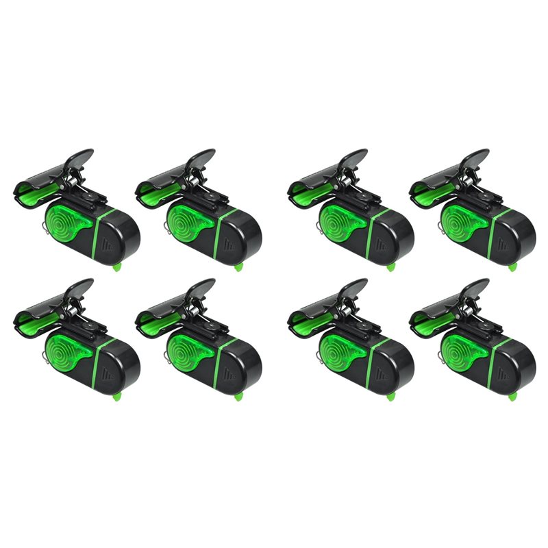 Bite Alarm Fishing - Alarmes de pêche A06F-8PCS avec lumière