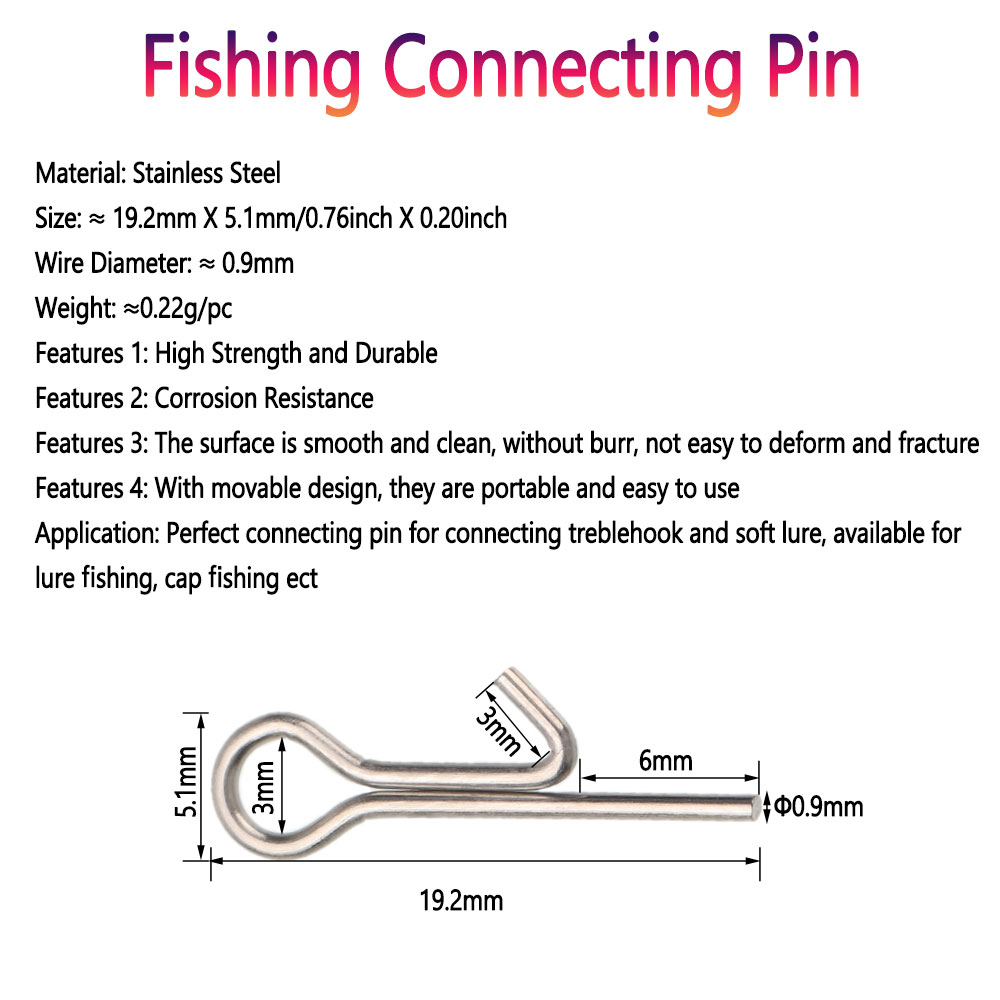 50/100 pièces Épingles de fixa - Fishing Equipment Lures avis et prix