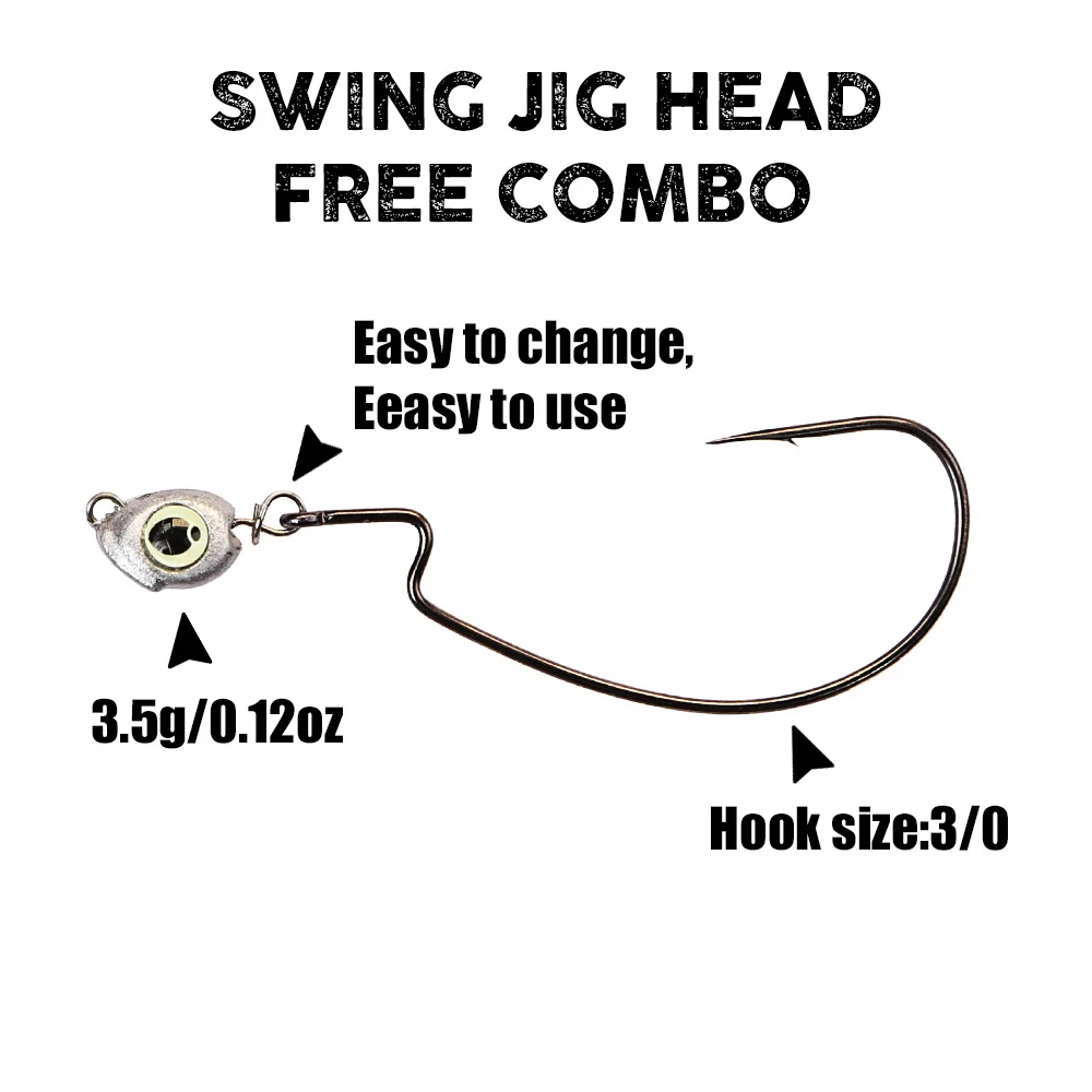 B&U Swing Jig Head Cheburashka - Fishing Equipment Lures avis et prix
